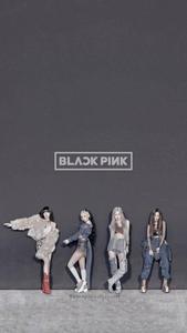 Blackpink Logo How You Like That In Gray blackpink logo wallpaper