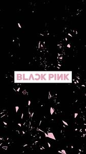 Blackpink Logo In Pink and White blackpink logo wallpaper
