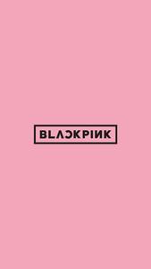 blackpink logo on a pink background blackpink wallpaper