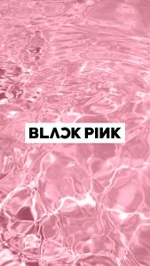Blackpink Logo On Pink Water blackpink logo wallpaper