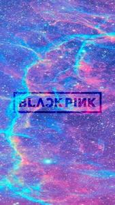 Blackpink Logo Over Galaxy Background blackpink logo wallpaper