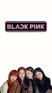 Blackpink Logo With Members Minimalist blackpink logo wallpaper