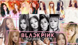 blackpink square one - a collage of girls blackpink wallpaper