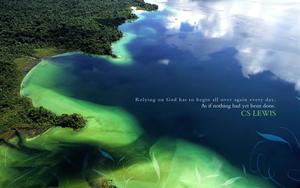 Blessed Are Those Who Put their Faith in God christian wallpaper
