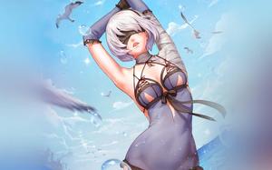 Blindfolded Sexy Anime Girl sexy anime wallpaper