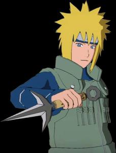 Blonde Anime Character With Kunai minato wallpaper