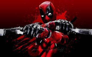Bloody Deadpool With Guns deadpool wallpaper