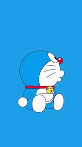 Blue Aesthetic Doraemon iPhone Digital Art doraemon iphone wallpaper