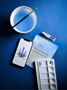 Blue Aesthetic Paint blue aesthetic wallpaper