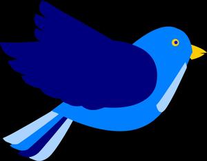 Blue Bird Vector Art Wallpaper