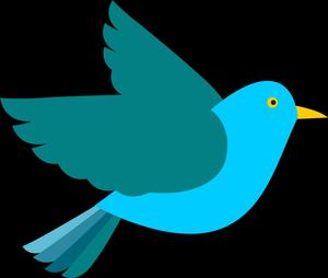 Blue Bird Vector Illustration Wallpaper