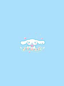 Blue Cinnamoroll Logo Wallpaper