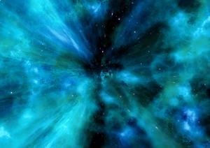 Blue-Colored Nebula Universe universe wallpaper