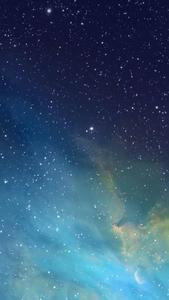 Blue Galaxy Default Wallpaper for Apple iPhone apple iphone default wallpaper