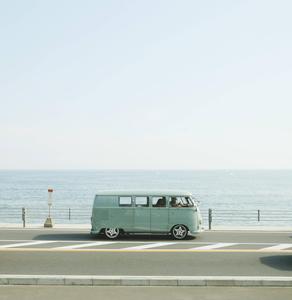 Blue Hippie Van Summer iPhone summer iphone wallpaper