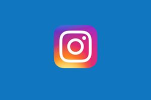 Blue Instagram Icon instagram wallpaper