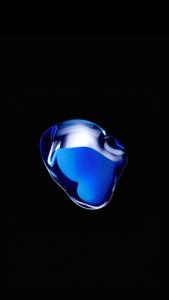 Blue Liquid Metal Iphone Live iphone live wallpaper
