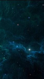 Blue Nebula And Stars Phone phone wallpaper
