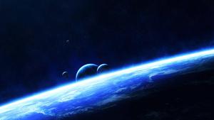 Blue Planets In Universe universe wallpaper