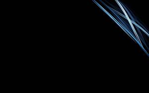 Blue, White and Silver Lines on a Black Background black wallpaper