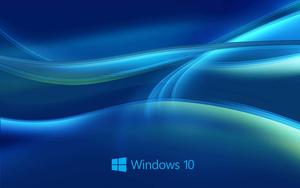 Blue Windows 10 Waves Background windows wallpaper