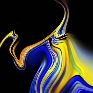 Blue Yellow Black Ripple Samsung samsung wallpaper
