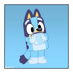 Bluey Holding A Jar bluey wallpaper