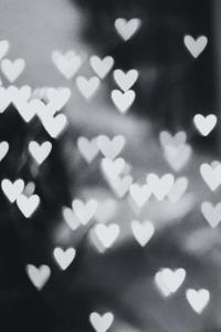 Bokeh Hearts Black Aesthetic Background black aesthetic wallpaper