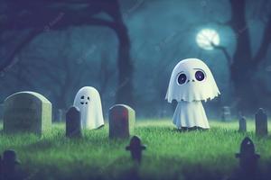 Boo! Even Ghosts Need Love cute ghost wallpaper