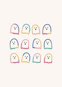 Boo! Stay Spooky cute ghost wallpaper