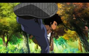 Boondocks Huey Kick boondocks wallpaper