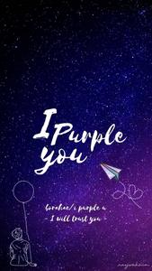 Borahae Pastel Purple Galaxy Theme pastel purple wallpaper