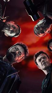 boy enjoying one of his favorite pastimes: playing with his phone Wallpaper