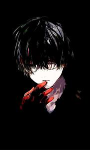 Boy With Red Hand Dark Aesthetic Anime Pfp dark aesthetic anime pfp wallpaper
