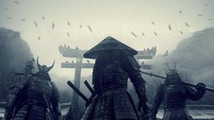 Brave and Noble Samurai Facing Their Enemy samurai wallpaper