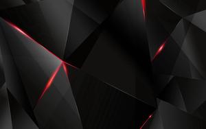 Breathtaking Black and Red 3D Polygon black wallpaper