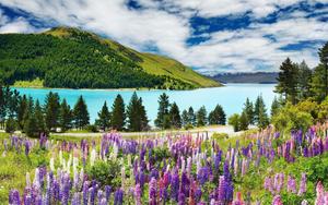 Breathtaking mountain skyline landscape wallpaper