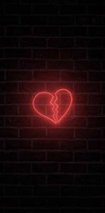 Brick Wall With Broken Heart Black broken heart black wallpaper