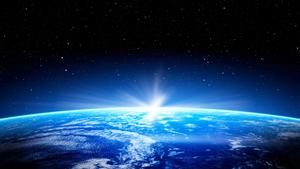 Bright Blue Earth Horizon Background earth wallpaper