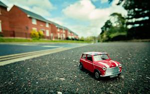 Bright red Mini Cooper - Add a Little Spice to Your Ride car wallpaper