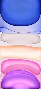 Brightly colored abstract pile of shapes for iPhone 11 iphone 11 wallpaper