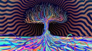 Bring on the good vibes trippy wallpaper