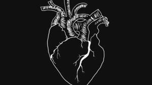 Broken Heart on a Dark Background broken heart black wallpaper