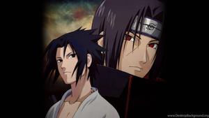 Brothers Reunited: Itachi Uchiha and Sasuke Uchiha Wallpaper