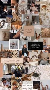 Brown That Girl Aesthetic Collage that girl aesthetic wallpaper