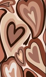 Brown Y2k Hearts y2k wallpaper