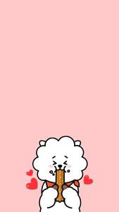 BT21 RJ Cartoon IPhone cartoon iphone wallpaper