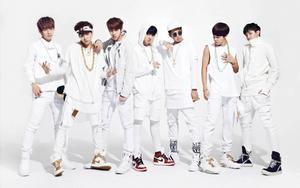 BTS Group Photo All White Outfit bts group photo wallpaper