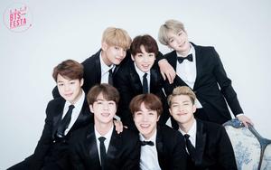 BTS Group Photo In Classy Suits bts group photo wallpaper