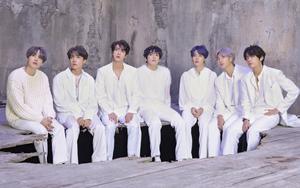 BTS Group Photo In Damaged Floor bts group photo wallpaper
